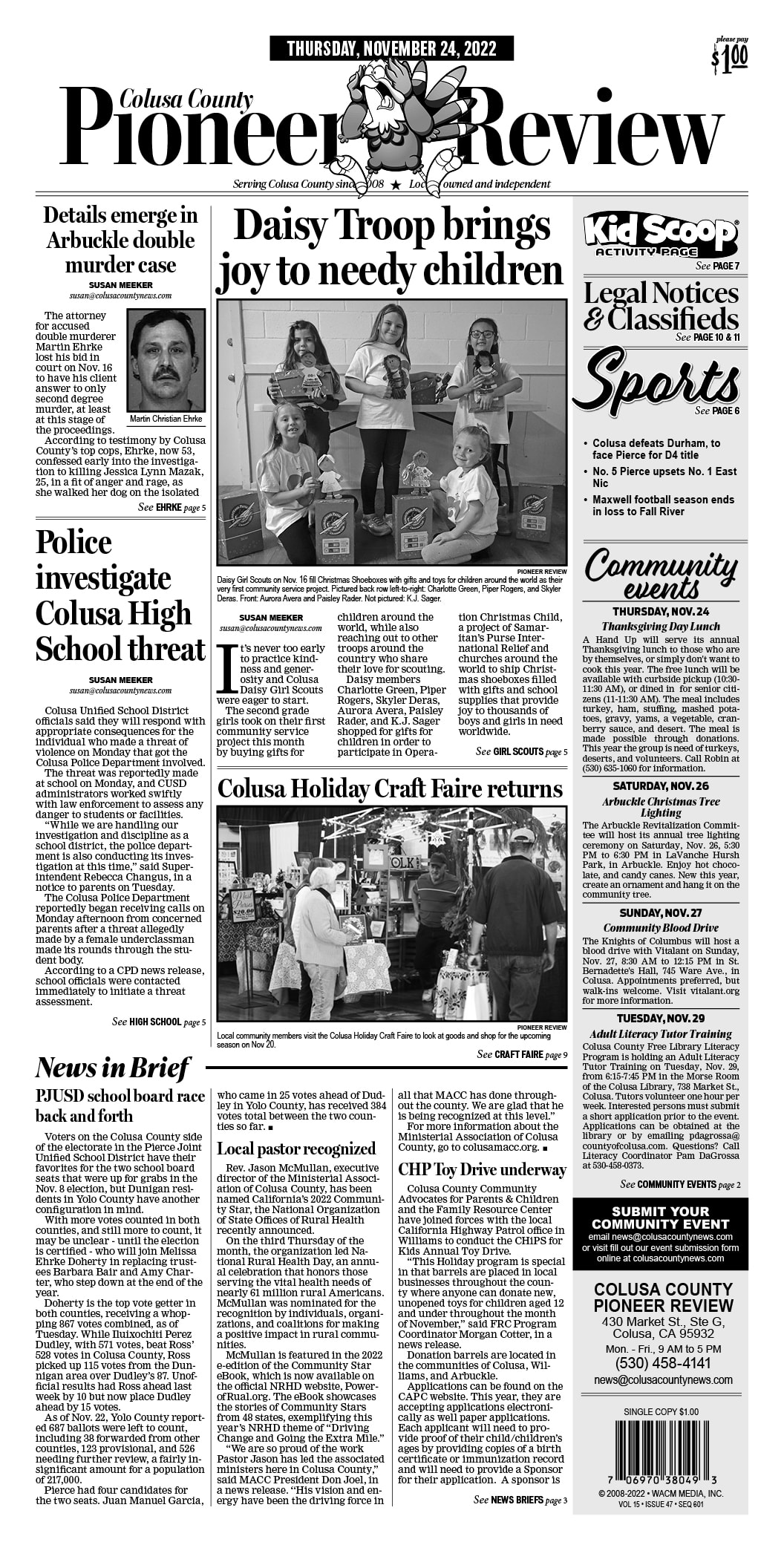 Colusa County Pioneer Review November 24, 2022 