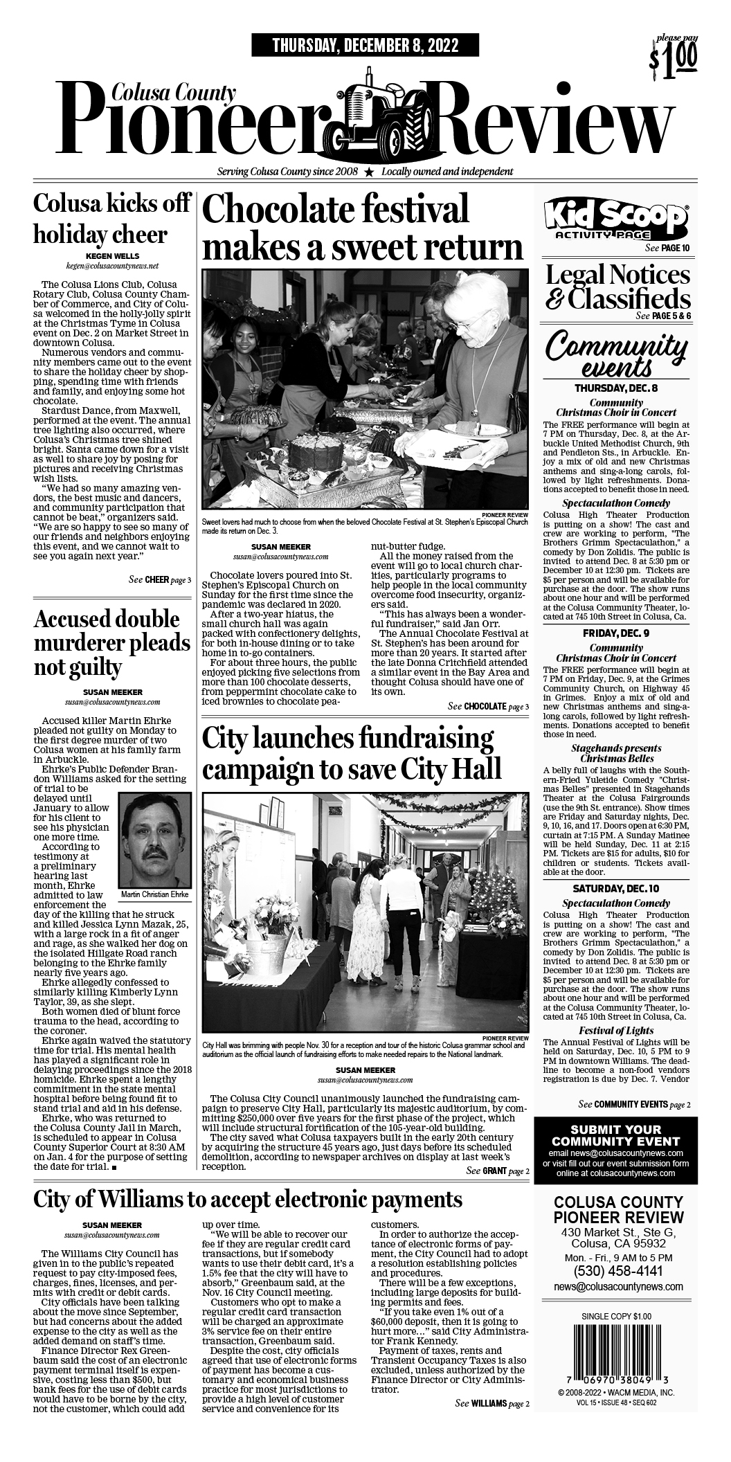 Colusa County Pioneer Review December 8, 2022 