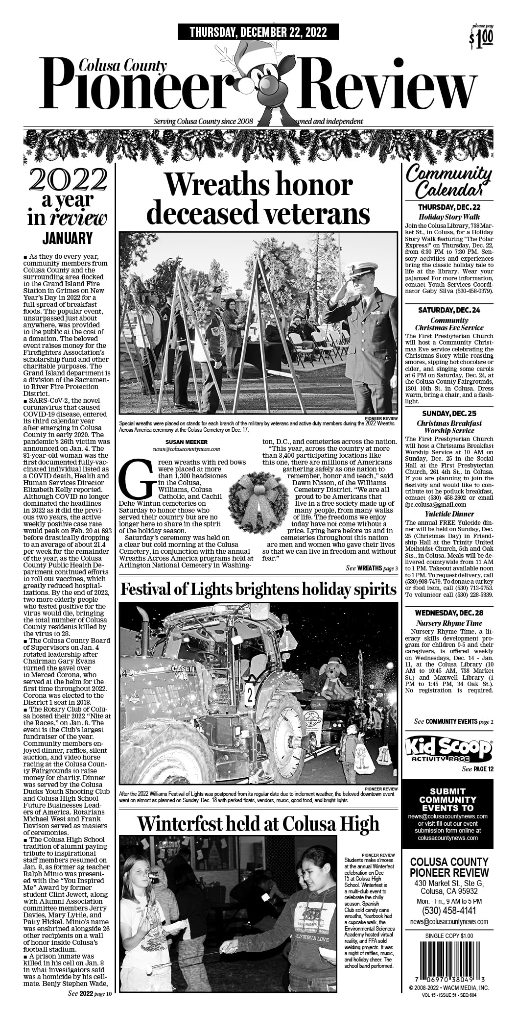 Colusa County Pioneer Review December 22, 2022 