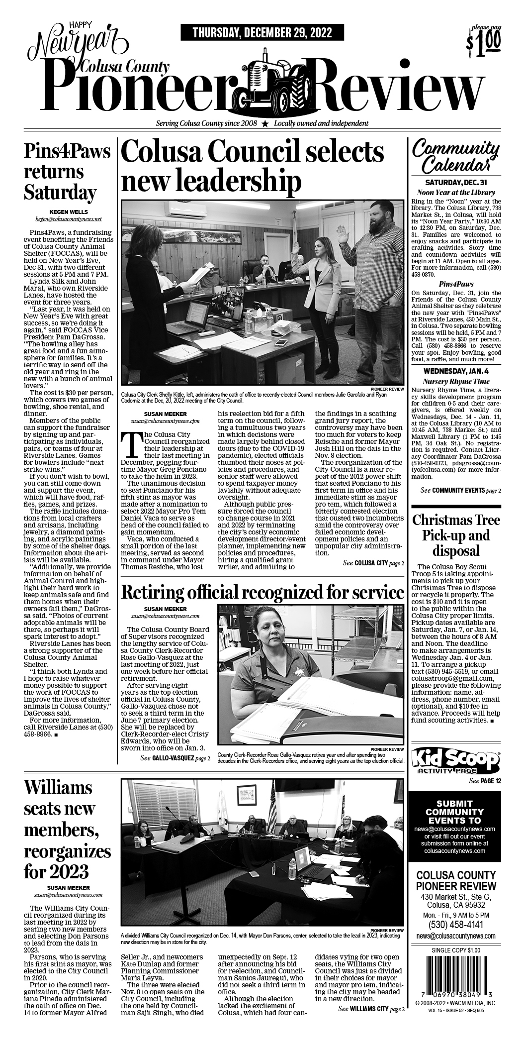 Colusa County Pioneer Review December 29, 2022 