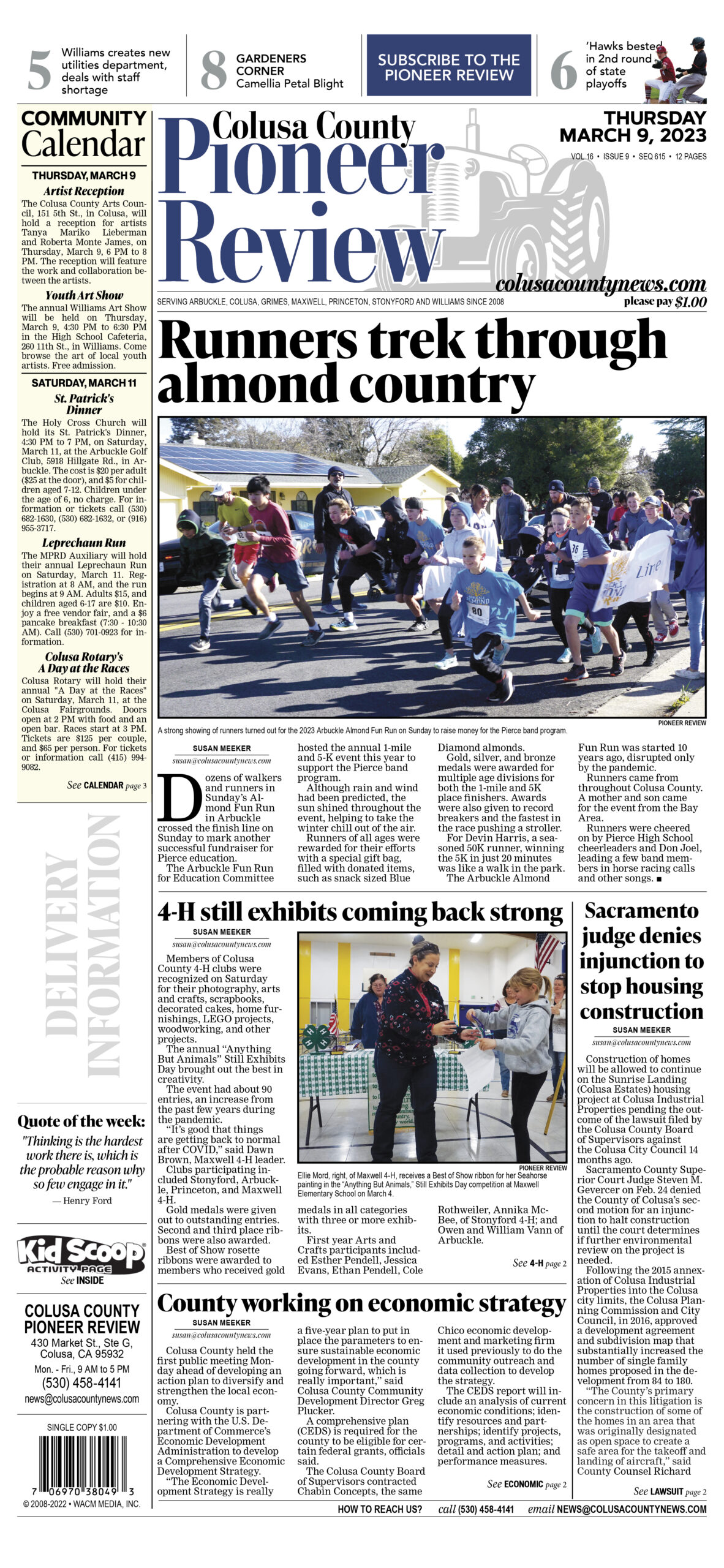Colusa County Pioneer Review March 9, 2023 