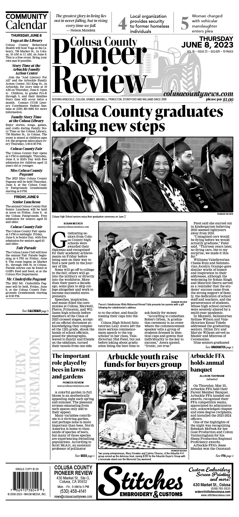Colusa County Pioneer Review June 08, 2023 