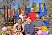 Hickel Honored with Park Bench