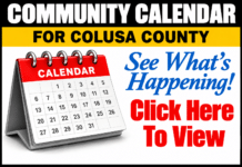 Colusa County Community Calendar Published, Oct. 9, 2026