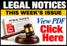 Legal Notices Published Oct. 9, 2026